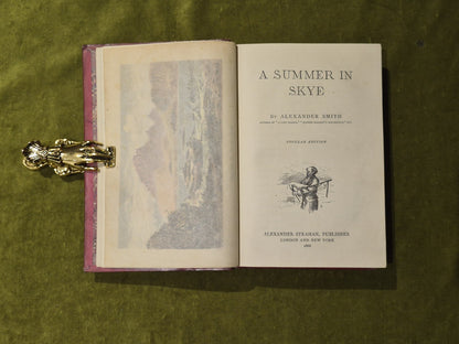 A Summer in Skye by Alexander Smith , Alexander Strahan 1866 Popular Ed. Leather6