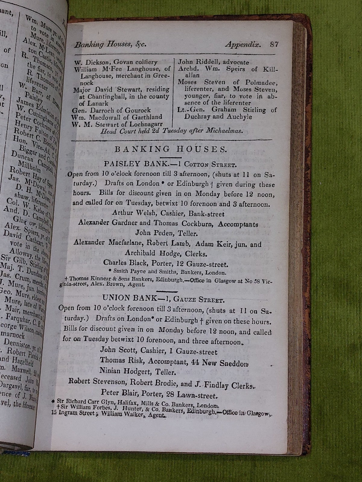SET Fowler's Directory of Upper Renfrewshire 1830-31 & Lower 1834-35 - 2 Volumes14