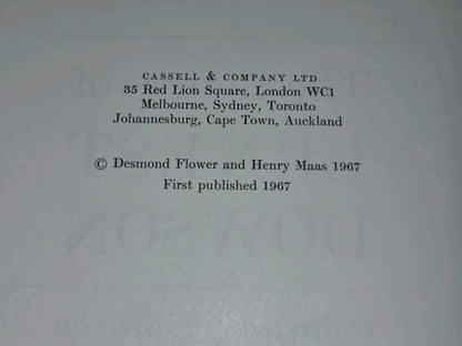 The Letters of Ernest Dowson 1967 Desmond Flower Henry Maas4