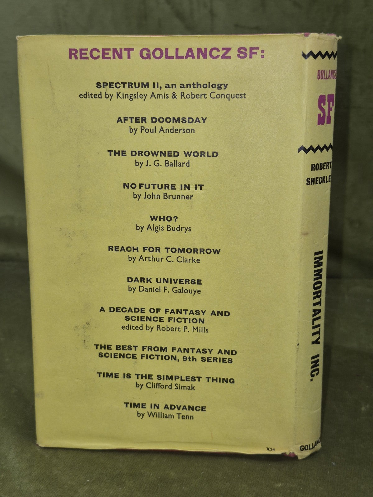 Robert Sheckley Immortality Inc. Gollancz SF First Edition Sci Fi Classic 19631