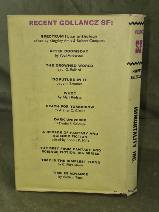 Robert Sheckley Immortality Inc. Gollancz SF First Edition Sci Fi Classic 19631