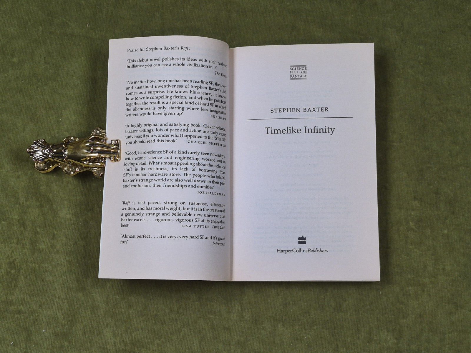 "Timelike Infinity" Stephen Baxter 1993 1st Paperback Edition HarperCollins3