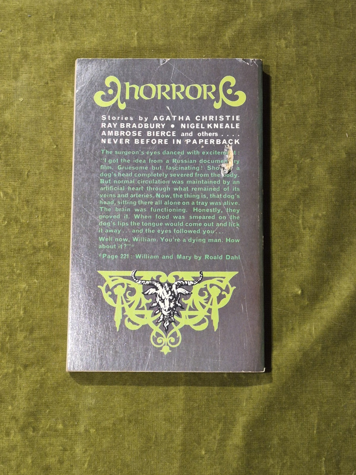 The Fontana Book of Great Horror Stories 1966 1st Ed Paperback1