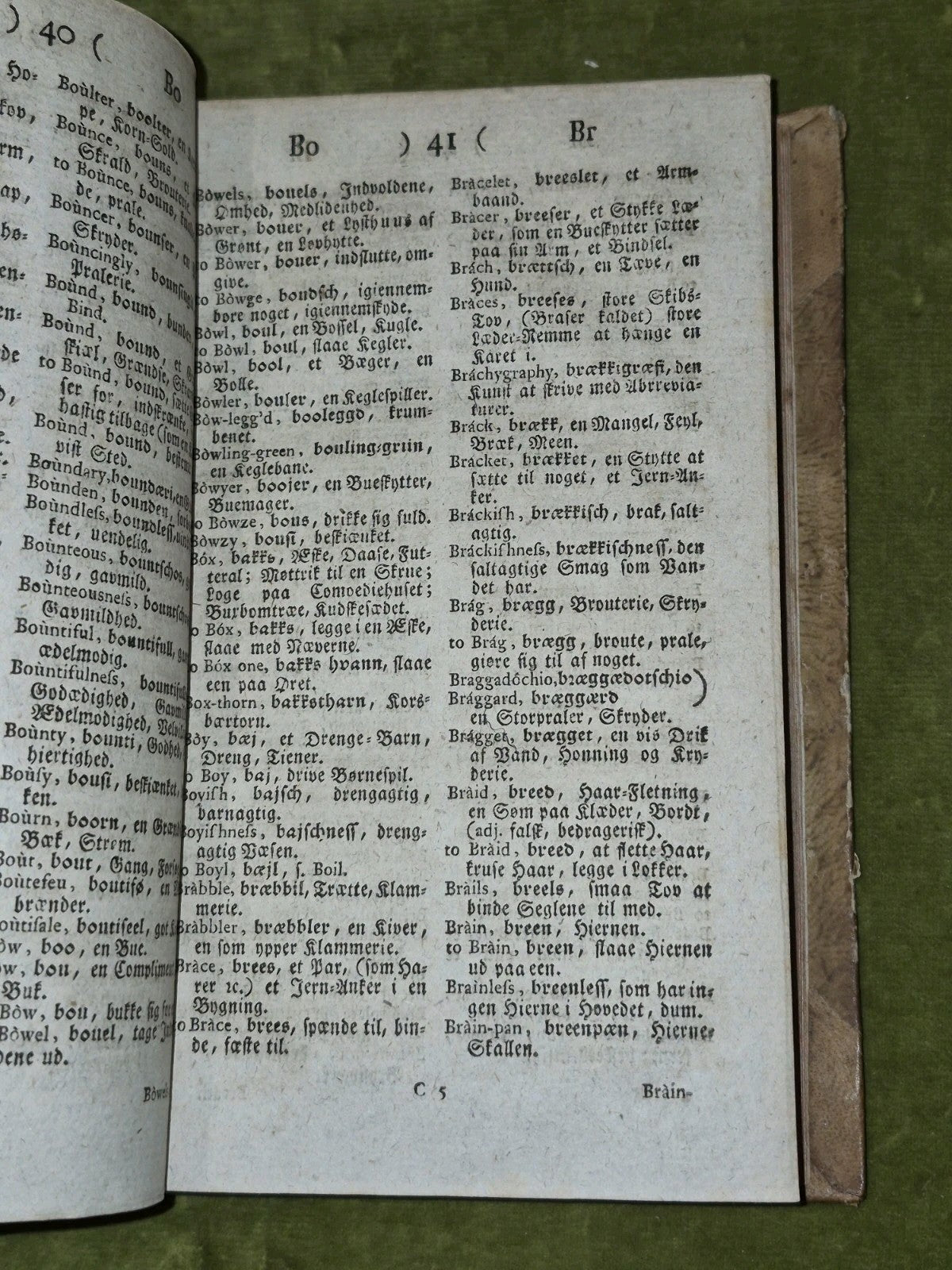 A Compleat Vocabulary English and Danish 1784 Theodor Arnold6