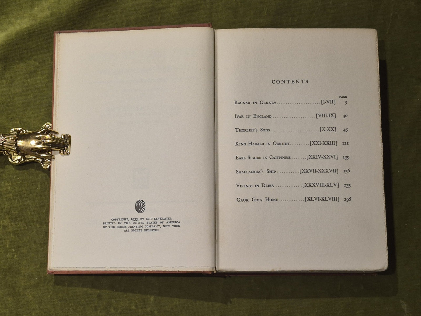 The Men of Ness - Eric Linklater - Farrar & Rinehart 1st Edition 19334