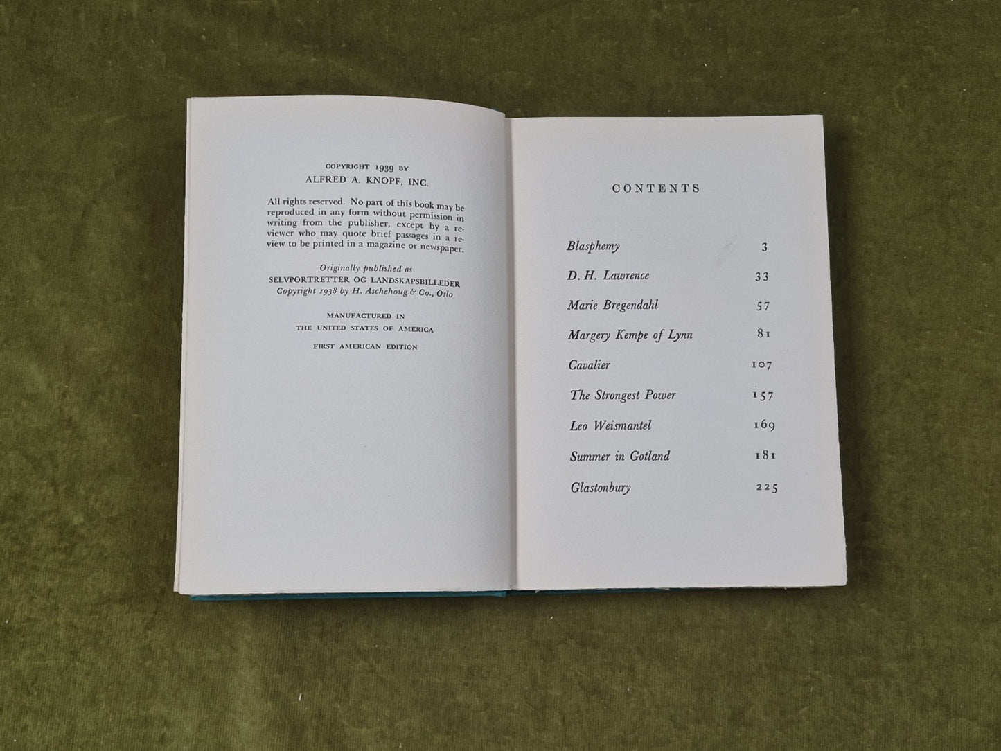 Men Women and Places - Sigrid Undset 1939 First American Edition Knopf6