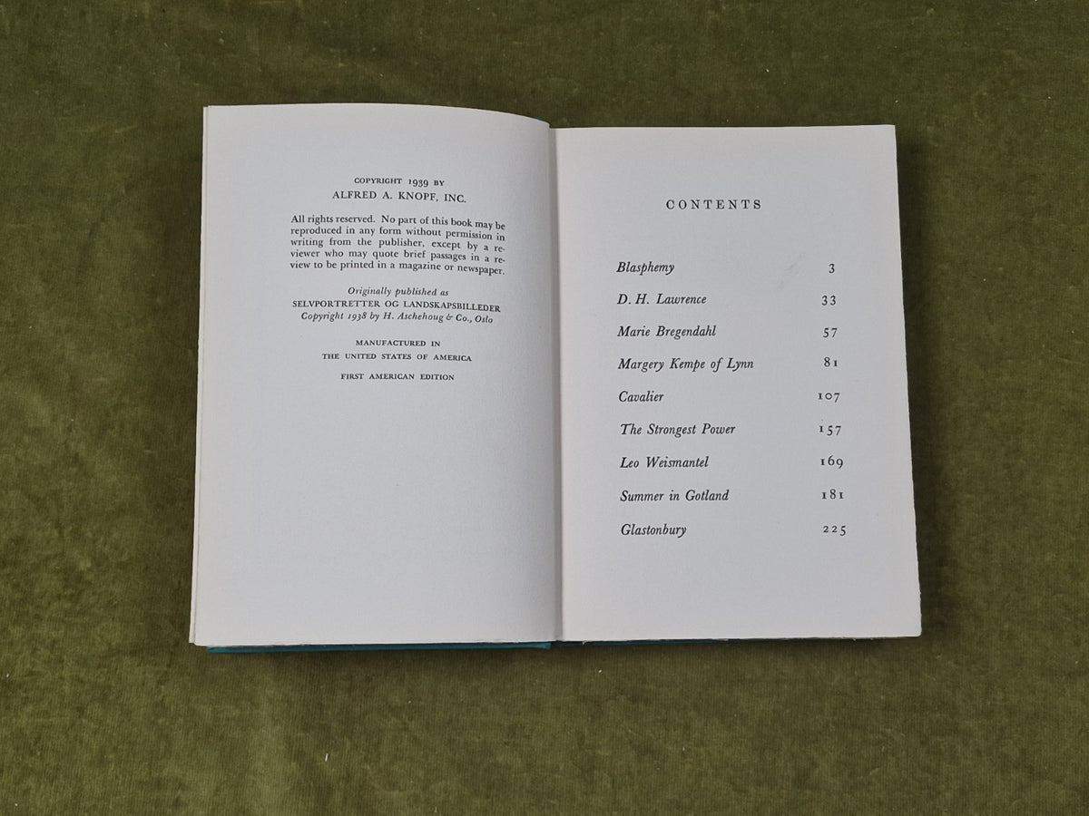 Men Women and Places - Sigrid Undset 1939 First American Edition Knopf6