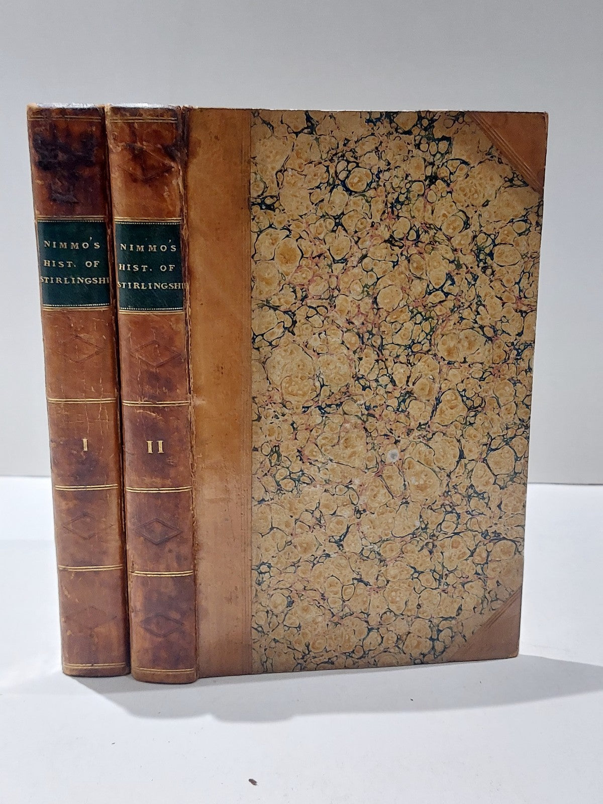 Antique 2 Volume Set Of 1817 Nimmo's History of Stirlingshire By Rev W. Nimmo0