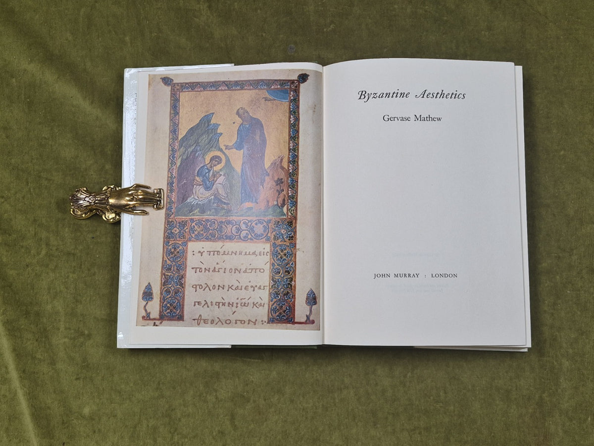 Byzantine Aesthetics by Gervase Mathew - John Murray 1963 1st HB DJ3