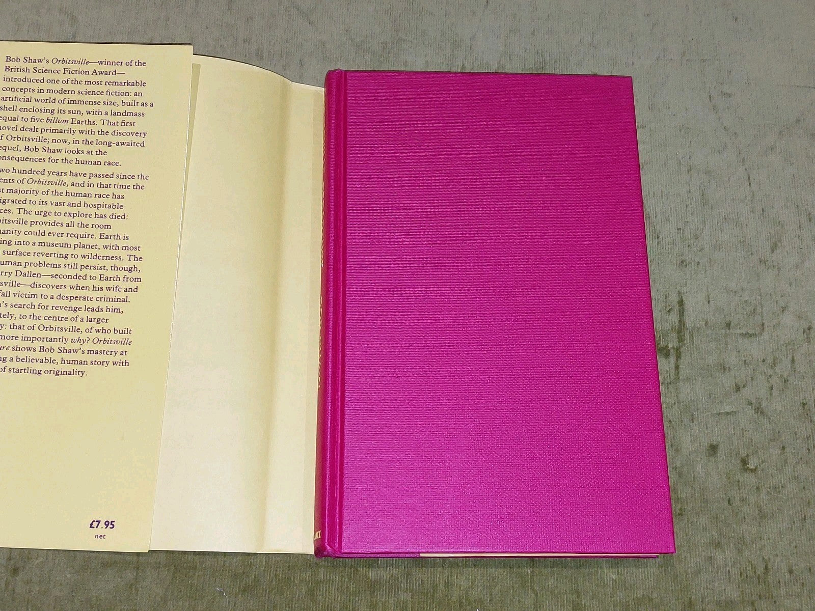 Orbitsville Departure by Bob Shaw SIGNED (1983) [Gollancz SF] Hb Dustjacket 3