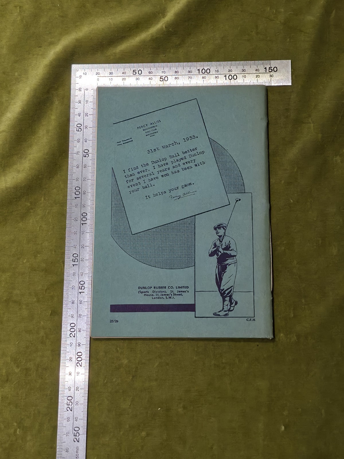 Making Golf Easier - Percy Alliss 1933 First Edition pamphlet1