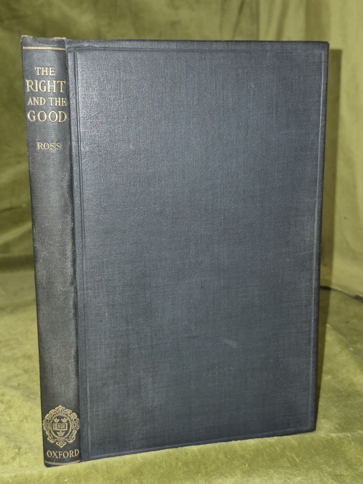 The Right and The Good Ross 1930 Oxford Clarendon First Edition0