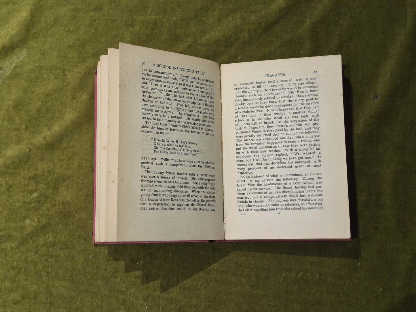 Tales and Travels of a School Inspector - John Wilson , Jackson Wylie 1928 1st5