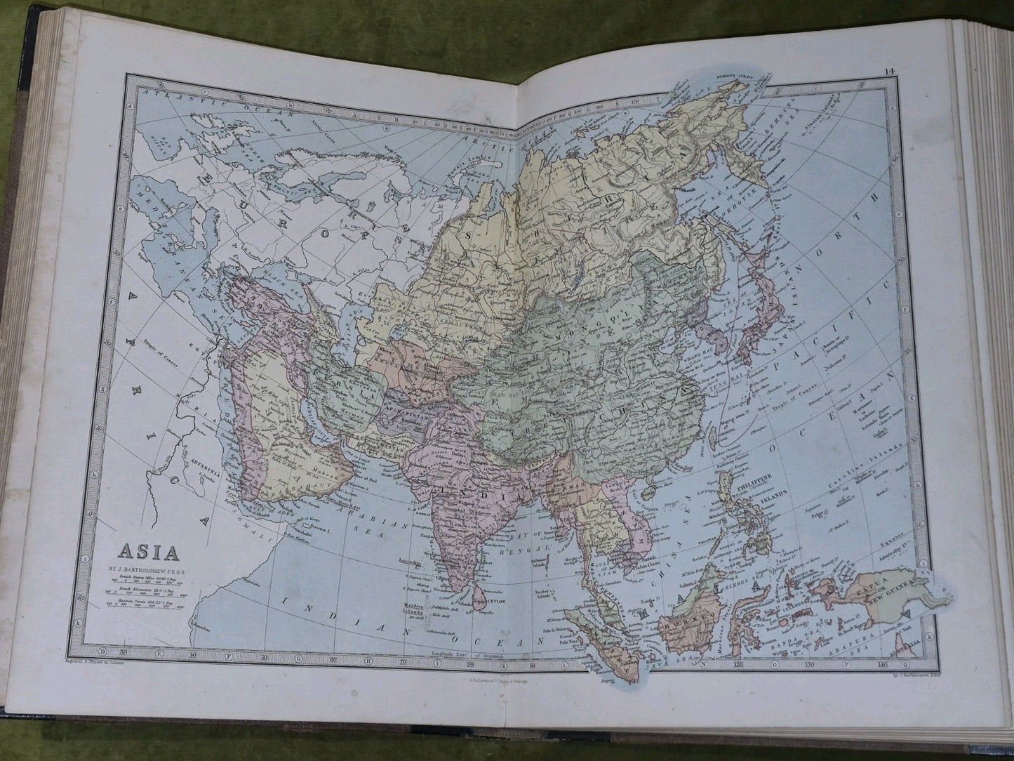 Zell's Descriptive Hand Atlas of The World (1871) John Bartholemew A Fullarton10