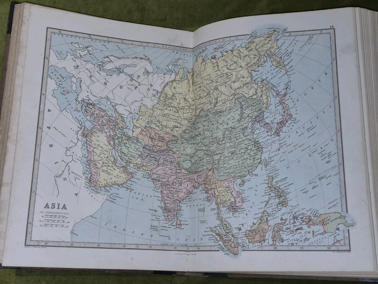 Zell's Descriptive Hand Atlas of The World (1871) John Bartholemew A Fullarton10