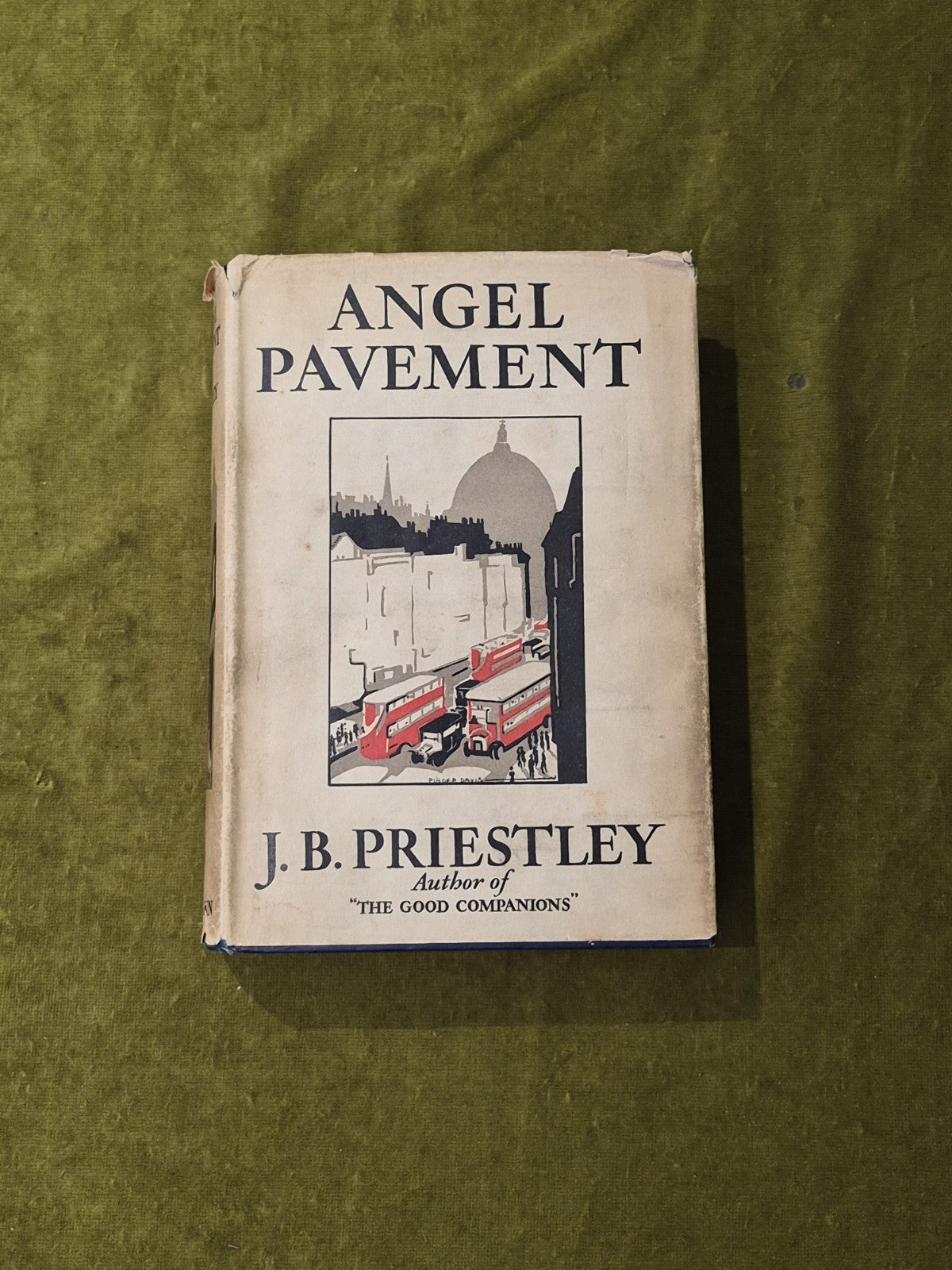 Angel Pavement - J B Priestly , Heinemann 1930 1st HB DJ0