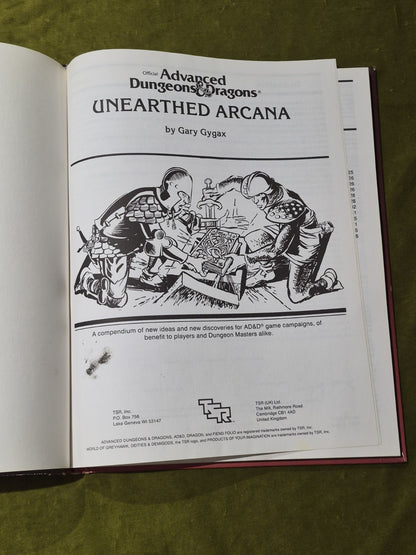 Advanced Dungeons & Dragons Unearthed Arcana • AD&D 1st Edition TSR 1985 Book2