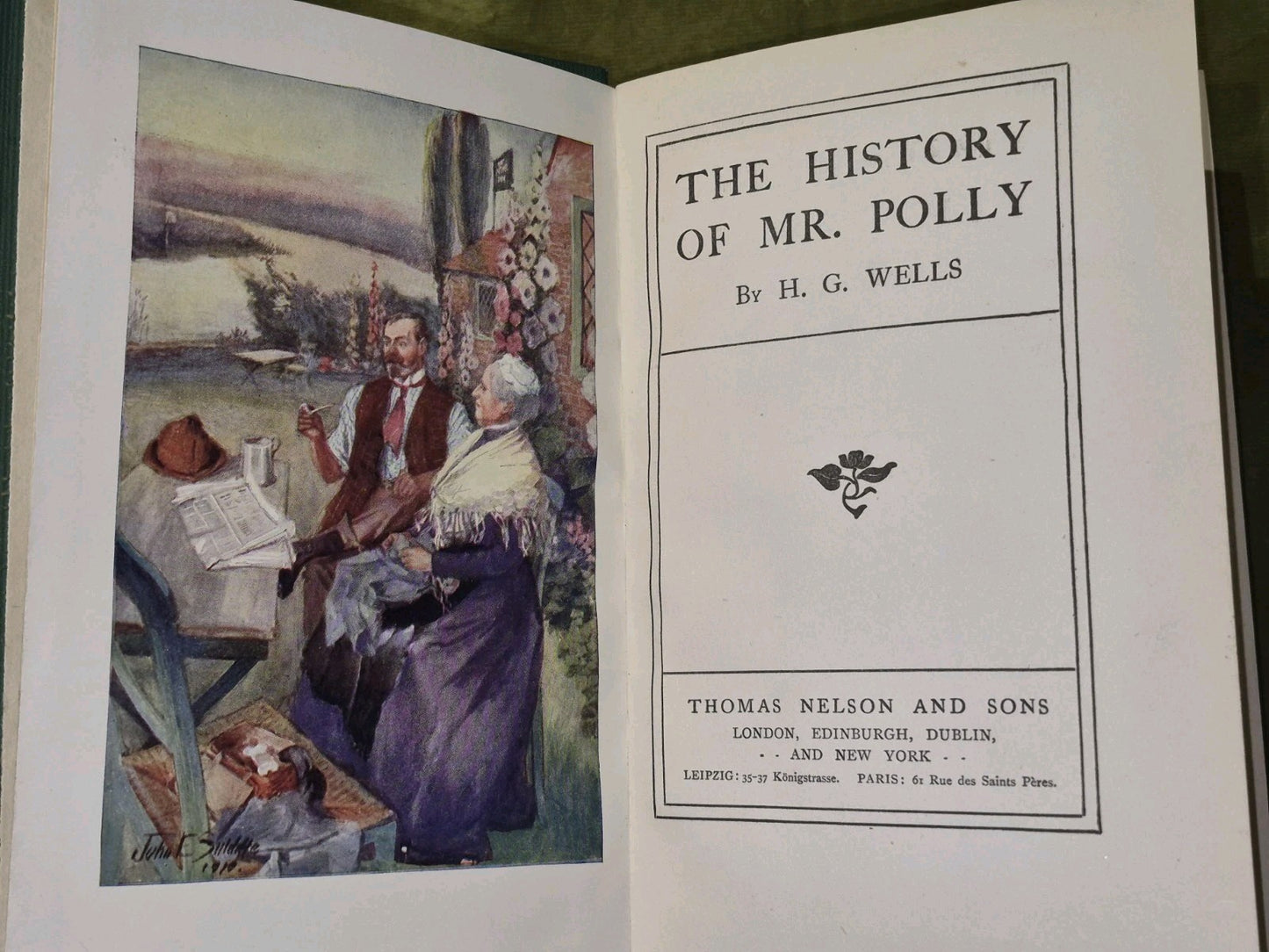 The History of Mr Polly by HG Wells 1910 first edition5