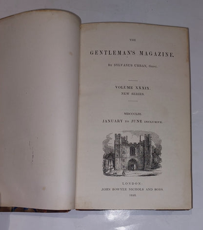 The Gentleman's Magazine Vol 39 Jan – June 18535