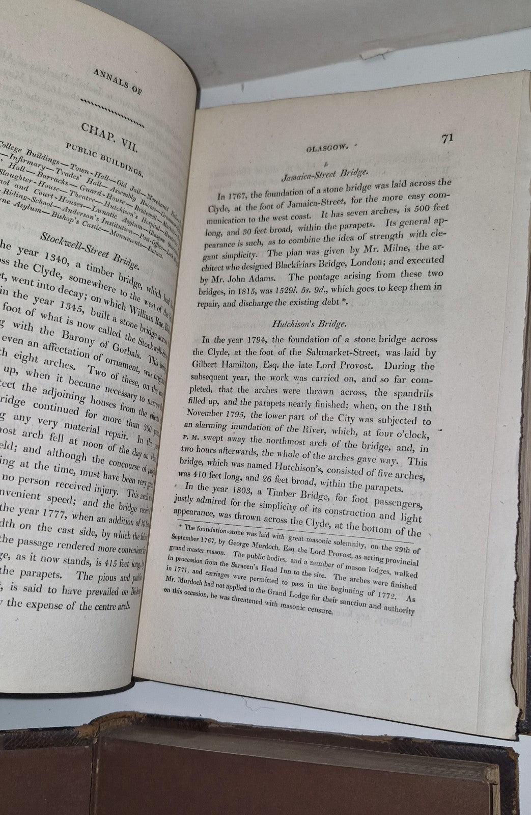 Annals of Glasgow Comprising an Account of the etc., CLELAND (Leather, 1816)7