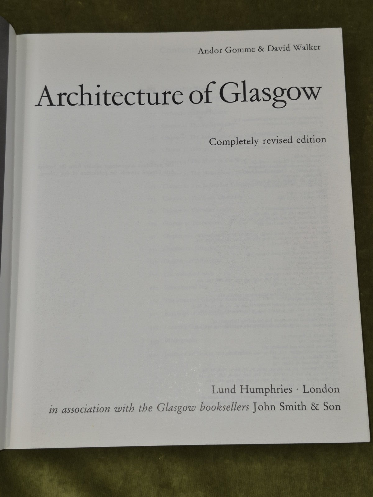 Architecture of Glasgow Andor Gomme 1987 Revised Edition Paperback 4