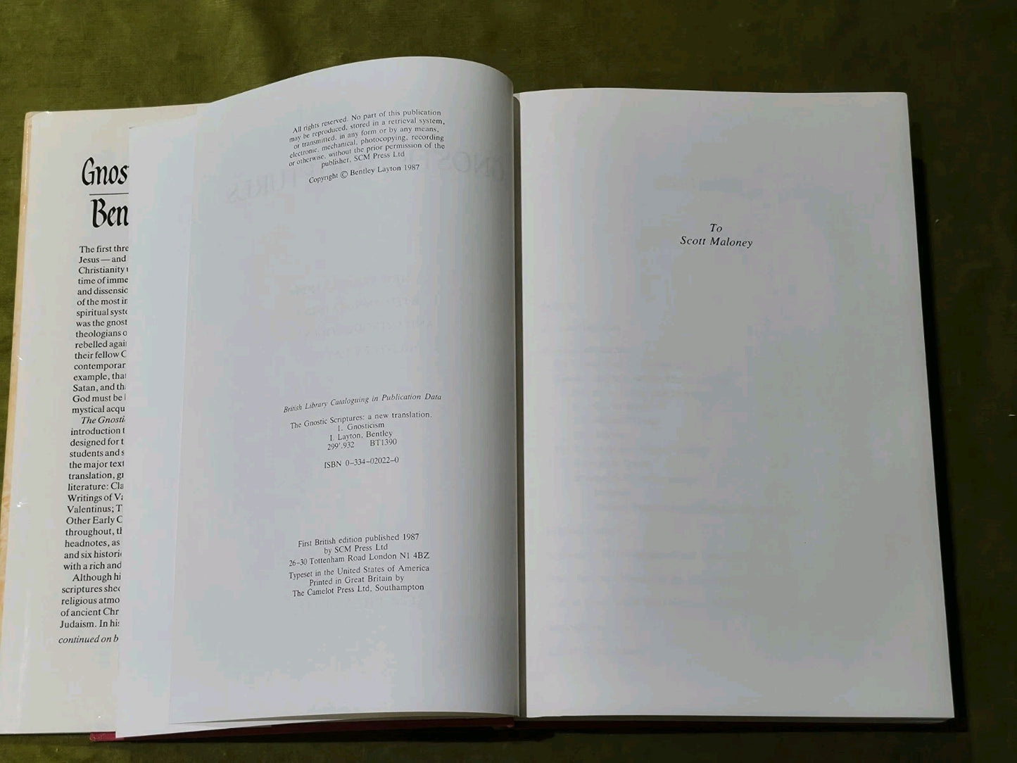 Gnostic Scriptures Bentley Layton 1987 1st British Edition4