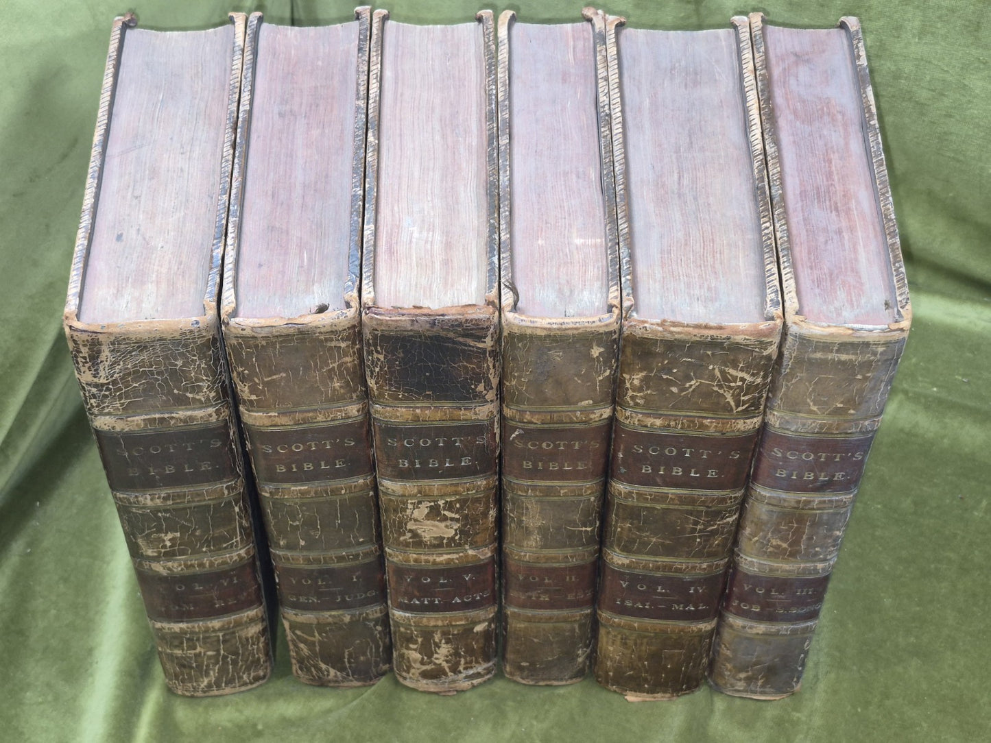 Thomas Scott's Bible Commentary Old and New Testaments 1826 Seeley 6 Volume Set2
