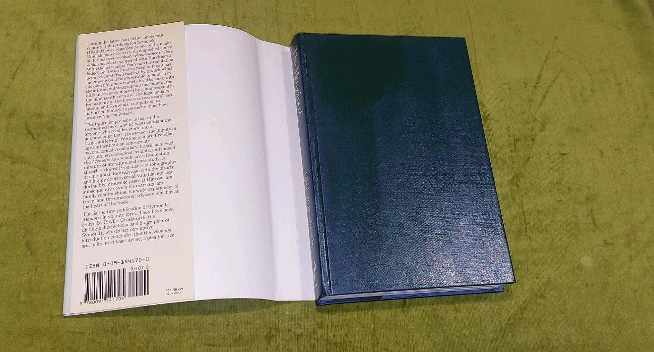 The Memoirs Of John Addington Symonds [Hutchinson] 1984 Hb Book 2