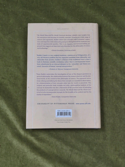 THE WORLD OBSERVED THE WORLD CONCEIVED - Hans Radder , Pittsburgh 2006 1st HB DJ1
