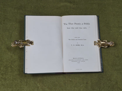 The Thre Prestis of Peblis by T.D. Robb , Scottish Text Society 19203