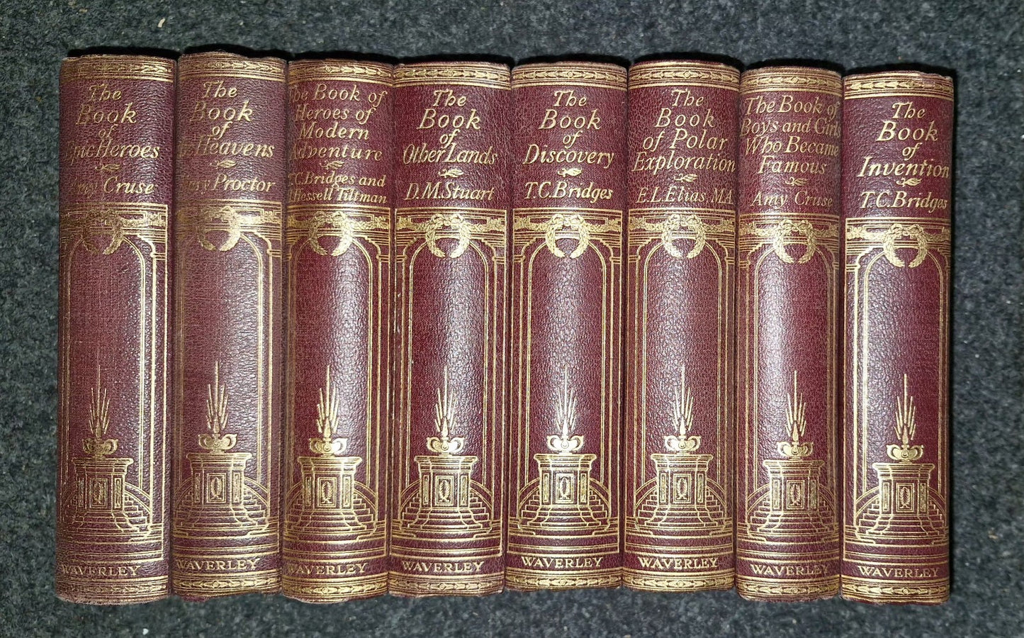 The Romance Of Knowledge 8 Vol Set 1926 Waverley -  Book Of Heavens Mary Proctor0
