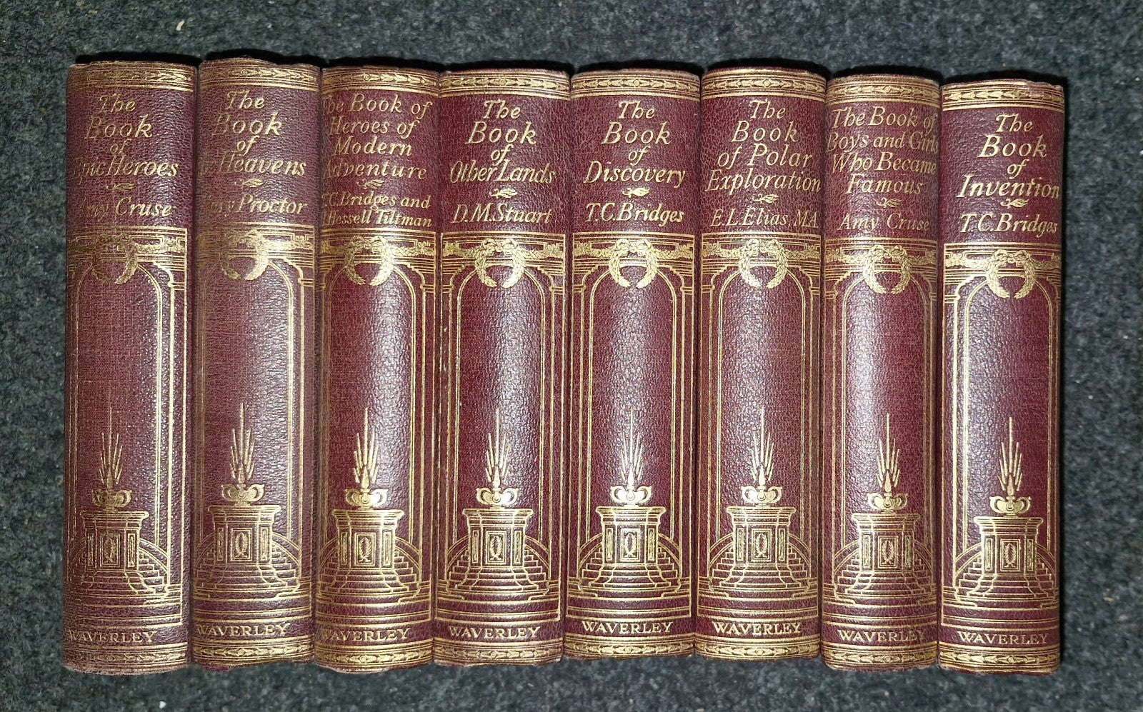 The Romance Of Knowledge 8 Vol Set 1926 Waverley -  Book Of Heavens Mary Proctor0