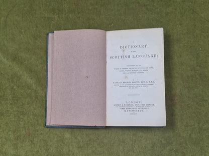 Dictionary of the Scottish Language - Cpt. Thomas Brown, Simpkin & Marshall 18453