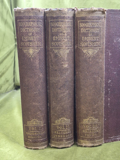 A Biographical Dictionary of Eminent Scotsmen Thomas Thomson 1868 Blackie1