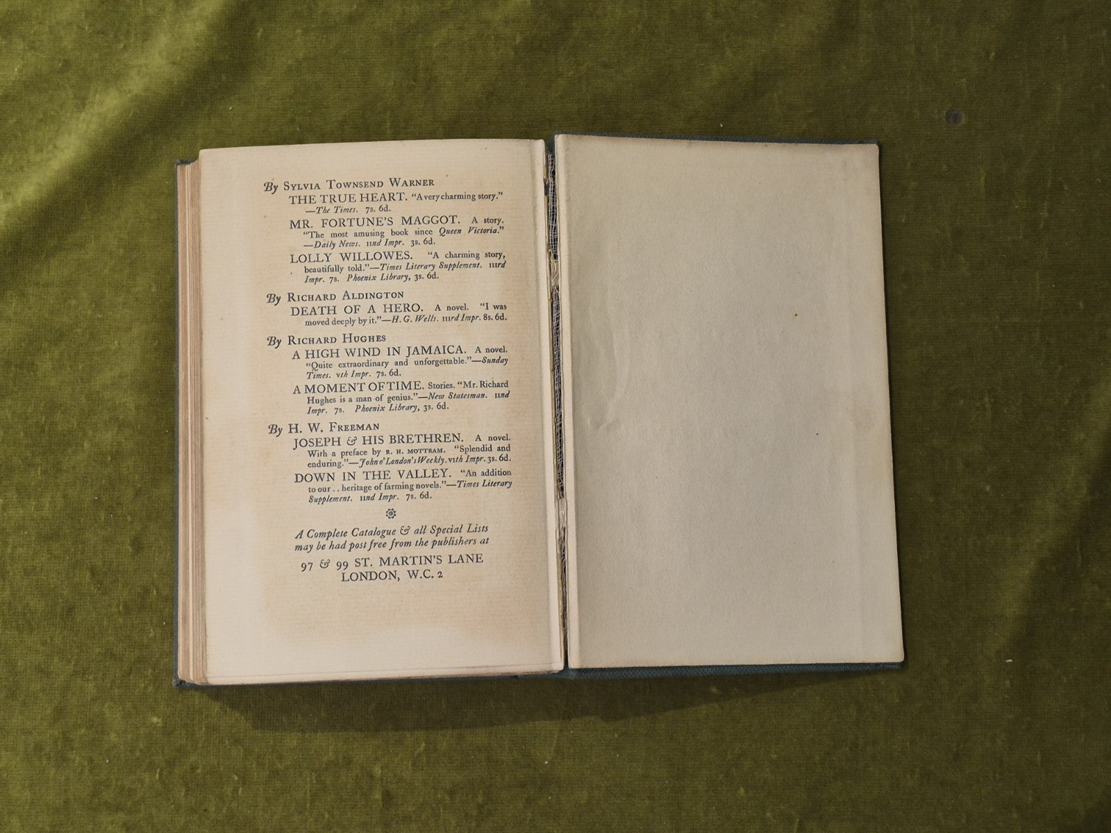 Soldiers' Pay - William Faulkner , Chatto & Windus 1930 scarce 1st Ed HB6