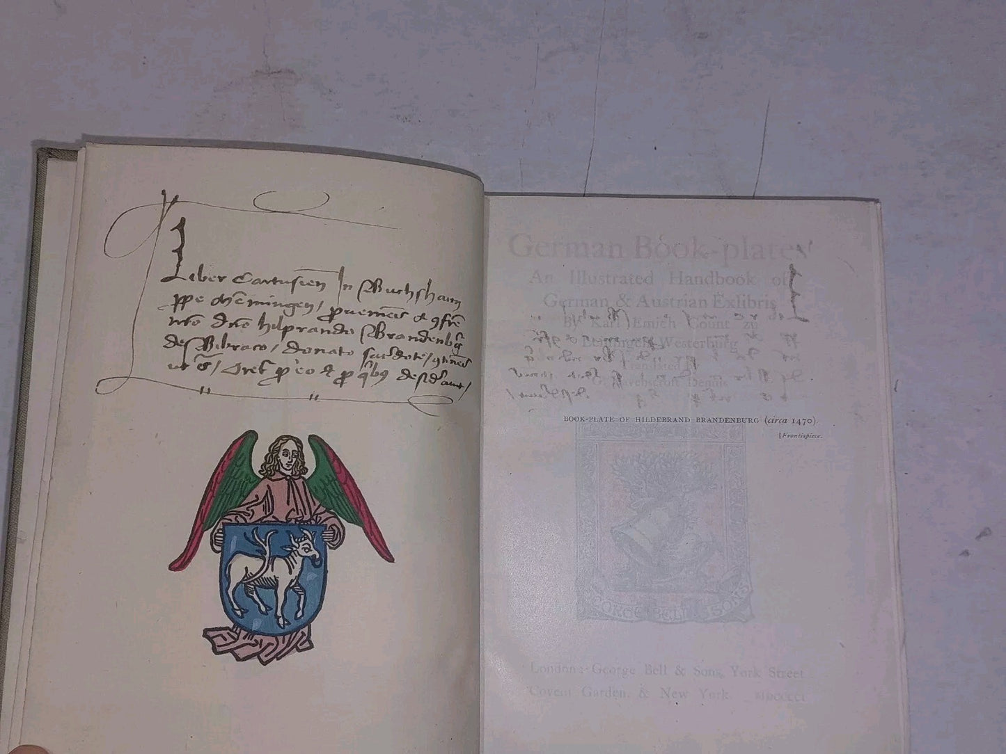 German Bookplates (1901) By Karl emich Count zu LeiningenWesterburg Hb Book2