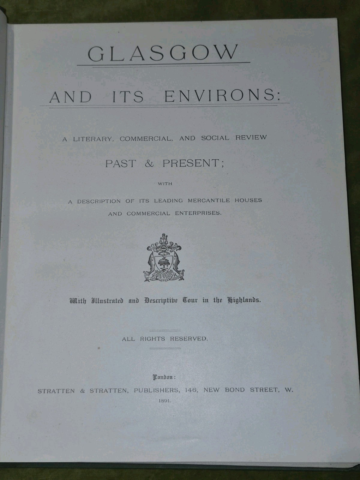 Glasgow and its Environs (1891 First) Stratten & Strattens4