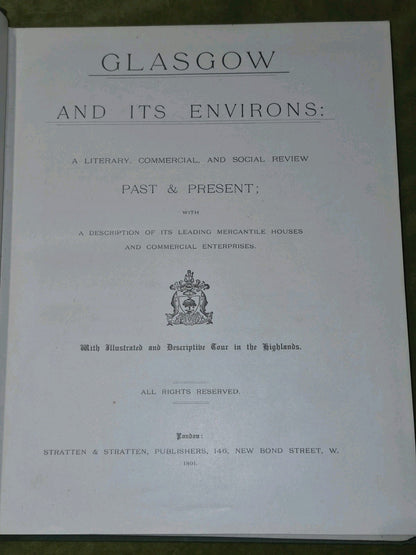 Glasgow and its Environs (1891 First) Stratten & Strattens4