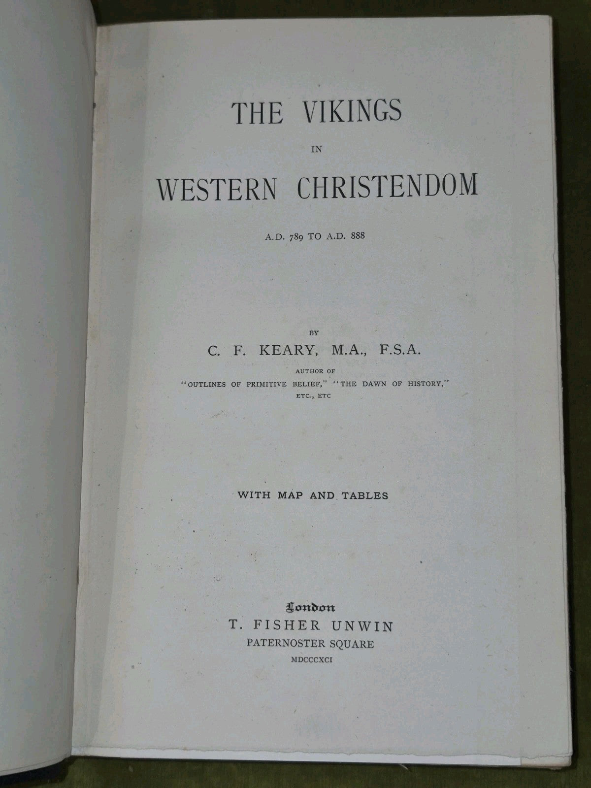 Vikings of Western Christendom Keary 1891 Fisher Unwin London5