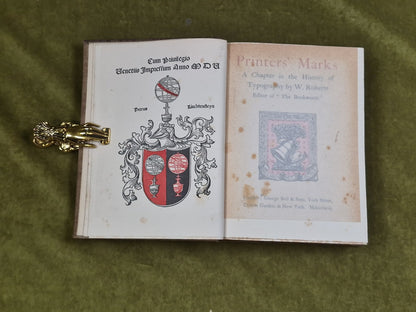Printers Marks A Chapter in the History of Typography - William Roberts 1893 1st4