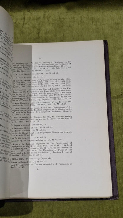 Antique Catalogue of Glasgow Books Pamphlets & Plans In Barlanark Library 19057