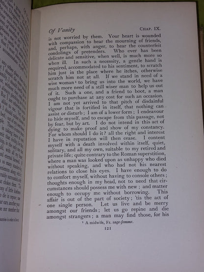 Essays Of Montaigne Charles Cotton (1923) Complete 5 Volumes Navarre Society 15