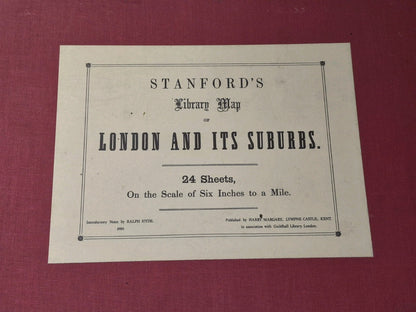Stanford's Library Map of London and its Suburbs 24 Sheets (1980) Harry Margary4