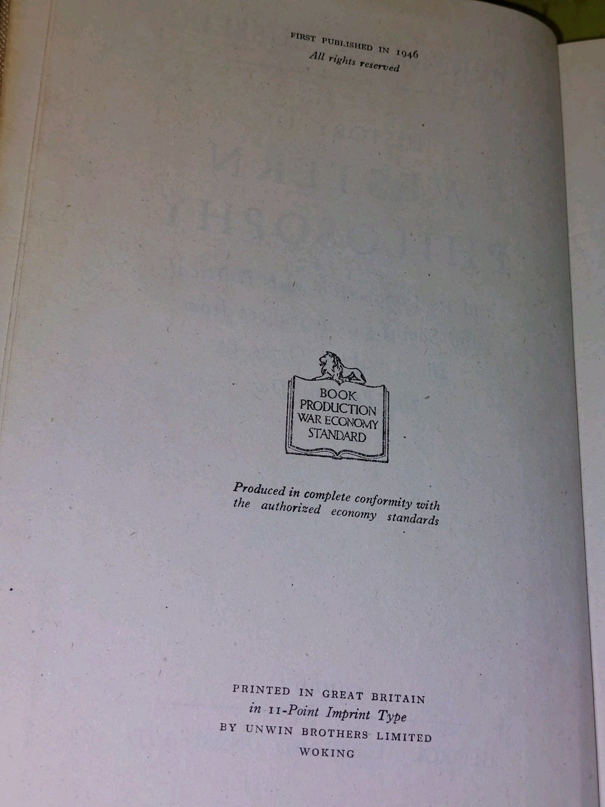 A History Of Western Philosophy Bertrand Russell (1946) First Edition5