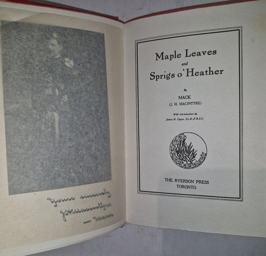 Maple Leaves and Sprigs o' Heather By MACK (J.H. MACINTYRE) 19251