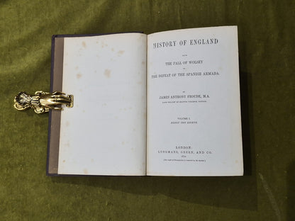 Froude's History of England in 12 Volumes - Longmans 18704