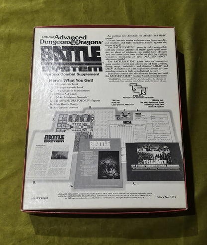 Advanced Dungeons & Dragons Battle System Supplement complete with figures5