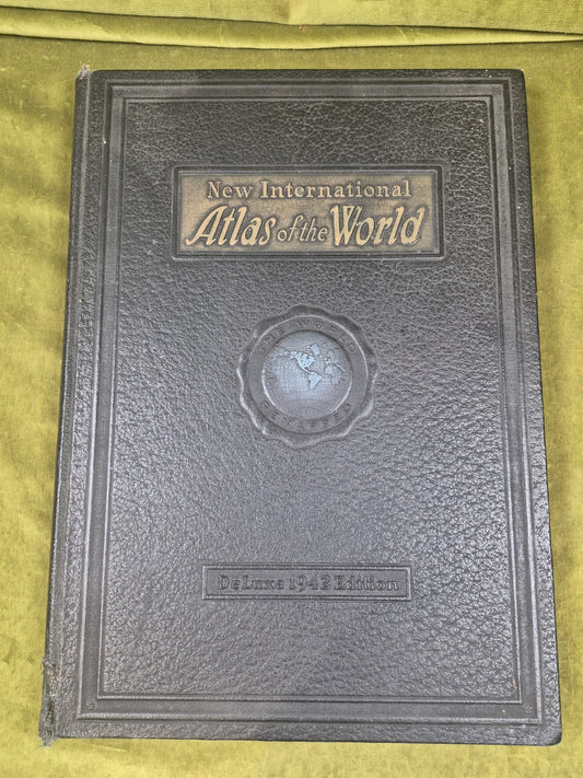New International Atlas of the World War Edition 1942 Nazi Germany0