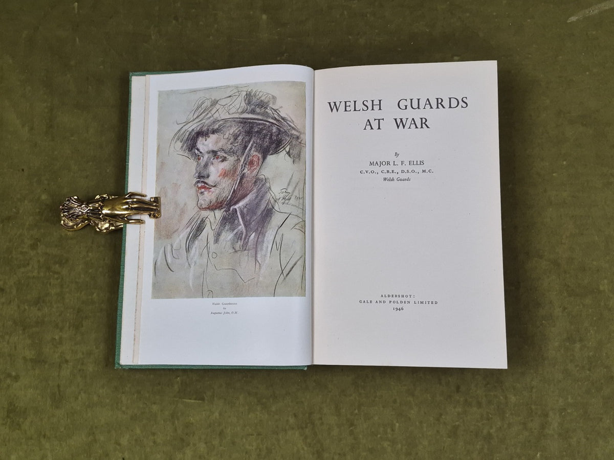 Welsh Guards at War- Major L.F. Ellis  1946 Gale & Polden 1st HB4