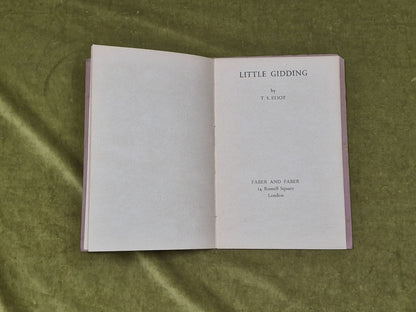 Little Gidding - T S Eliot , Faber & Faber 1942 Original Wraps3